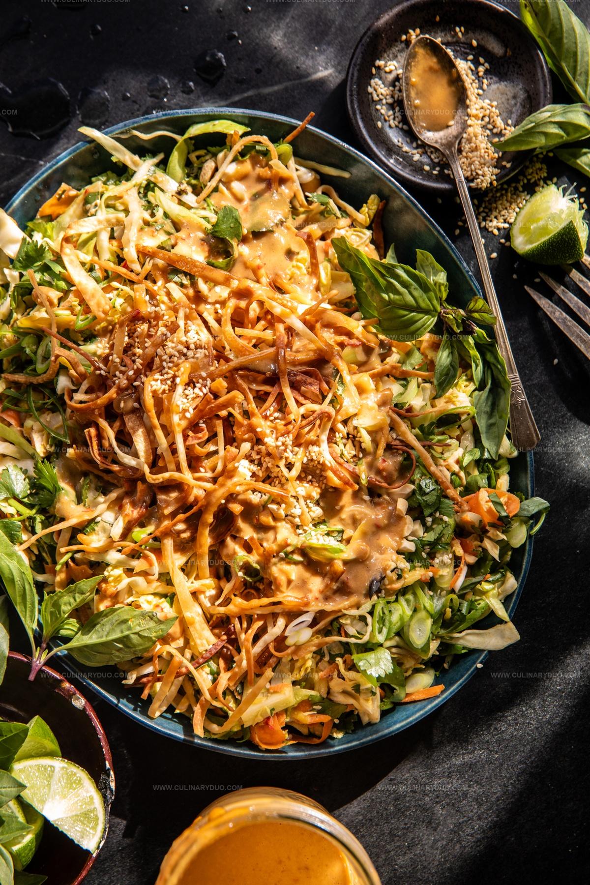Chopped Thai Crunch Chicken Salad Recipe