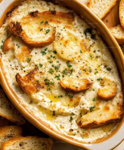Baked Garlic Bread Dip Recipe