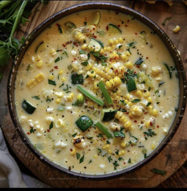 Golden Summer Corn and Zucchini Chowder Recipe