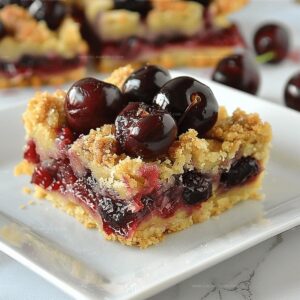 Crumb-Topped Cherry Pie Bars Recipe