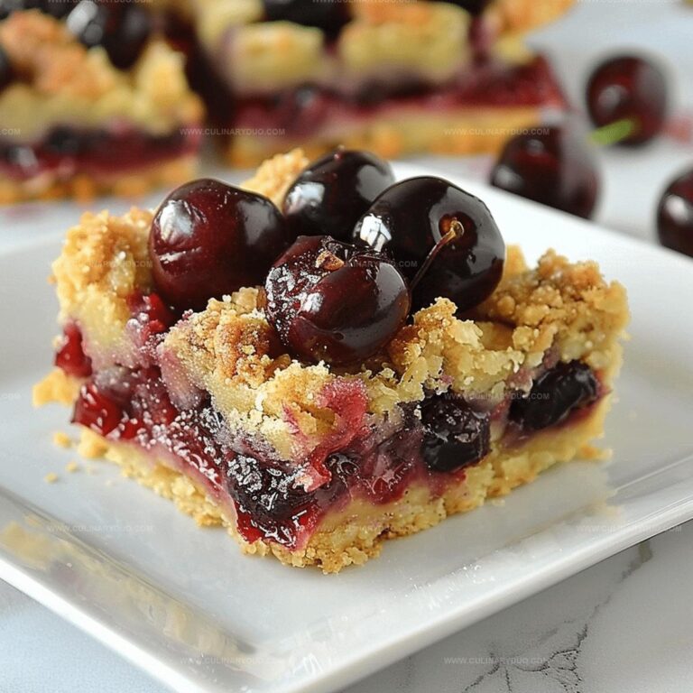 Crumb-Topped Cherry Pie Bars Recipe