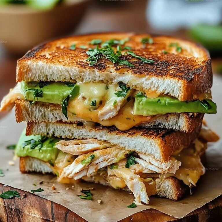 Chicken Avocado Melt Sandwich Recipe