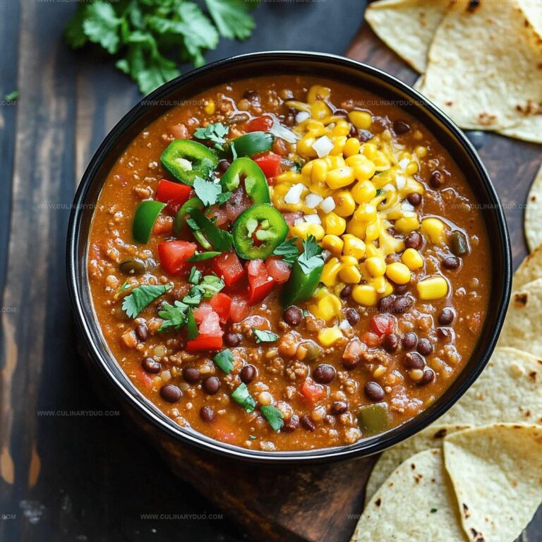 Slow Cooker Lentil Taco Chili Recipe