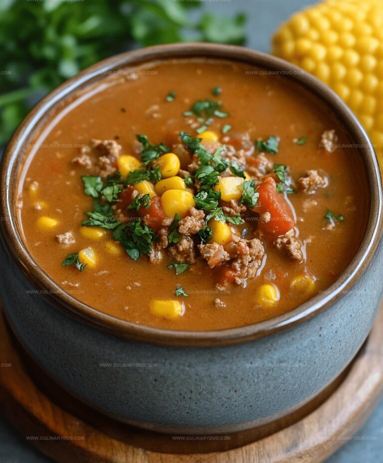Ground Beef Enchilada Soup Recipe