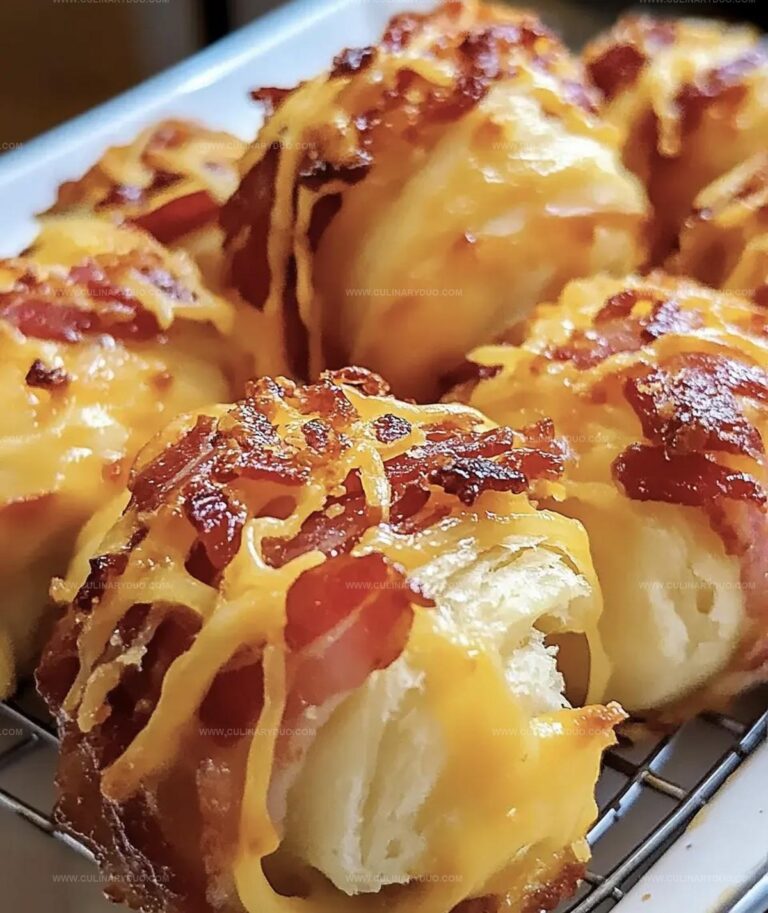 Crispy Cheesy Baconrolls Recipe