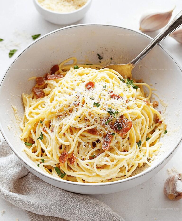 Classic Italian Carbonara With Bacon Recipe