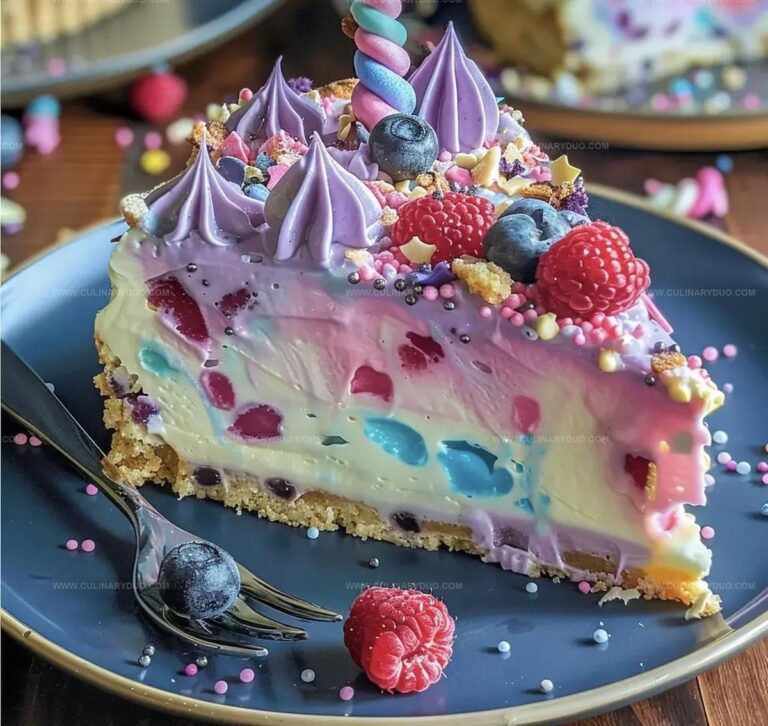 No Bake Unicorn Cheesecake Recipe