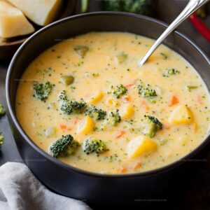 Cheddar Broccoli Potato Soup Recipe