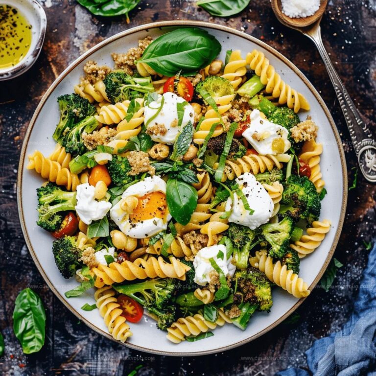 Broccoli Burrata Pasta Salad Recipe