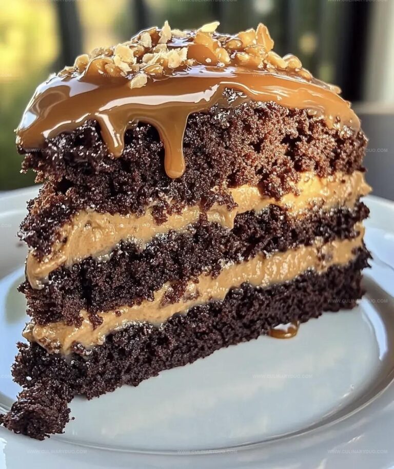 German Chocolate Cake Caramel Drizzle Recipe