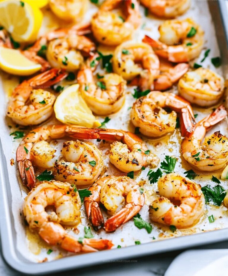 Baked Shrimp With Garlic Lemon Butter Sauce Recipe