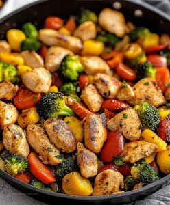 Healthy Chicken And Vegetables Skillet Recipe