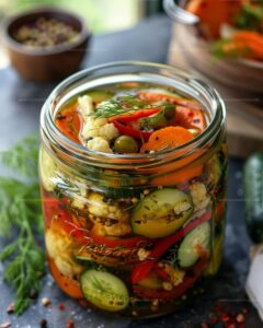 Crunchy Garden Pickle Medley Recipe