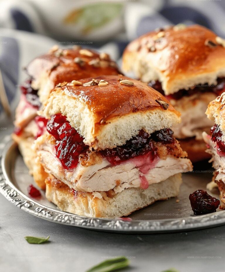 Cranberry Turkey Sliders Recipe