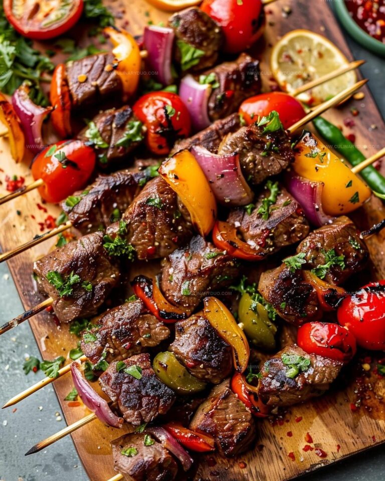 Juicy Steak Kabobs Recipe