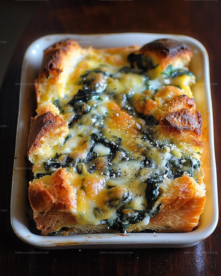 Spinach and Gruyere Breakfast Strata Recipe