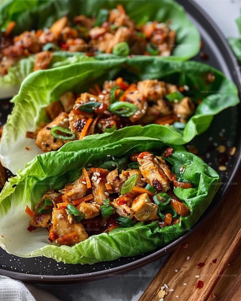 Asian Chicken Lettuce Wraps Recipe
