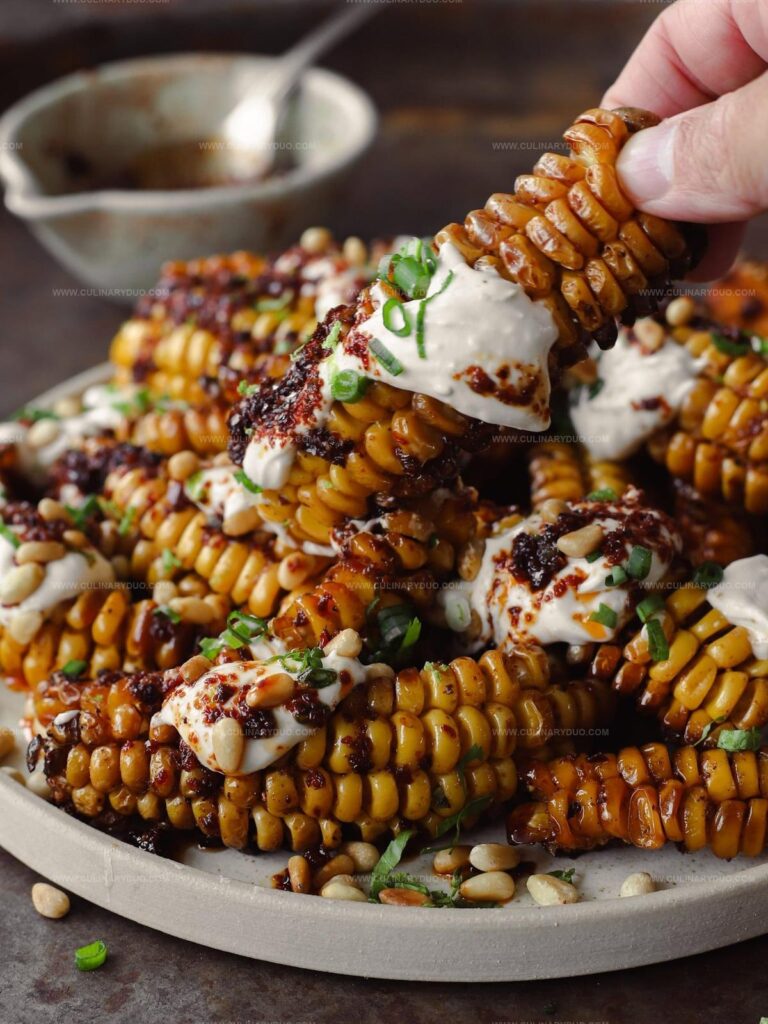 Corn Ribs with Aleppo Chili Butter & Lime Zest Cream Cheese Recipe
