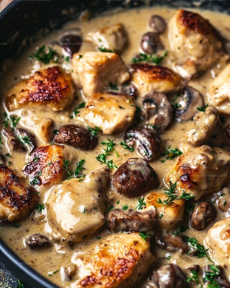 Creamy Chicken with Mushrooms and Dijon Sauce Recipe