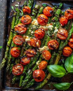 Parmesan Roasted Asparagus and Tomatoes Recipe