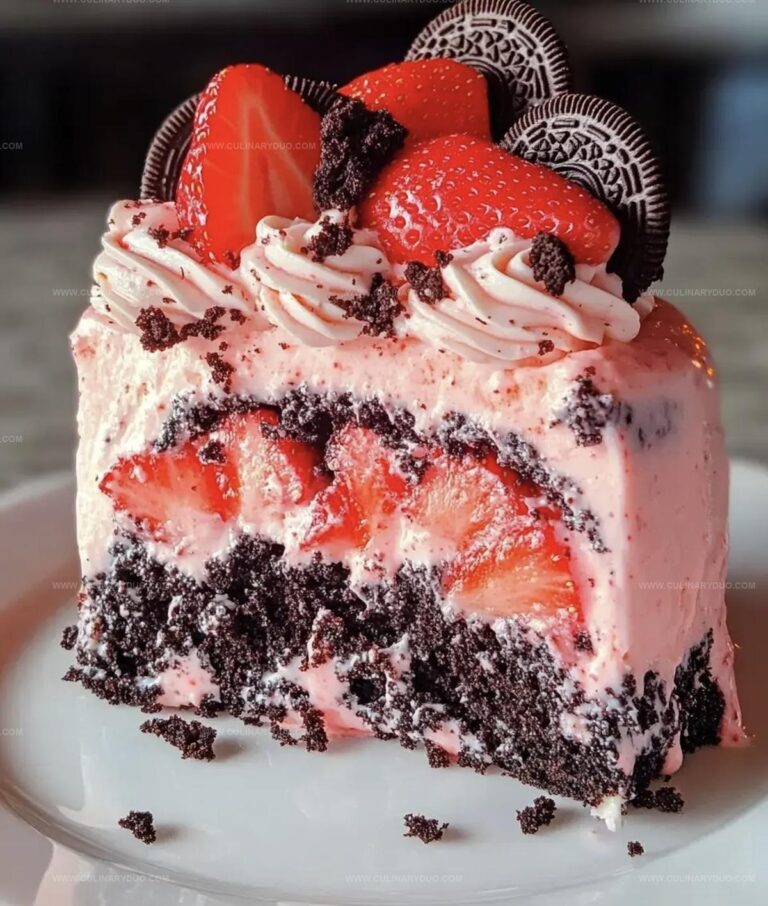 Strawberry Cake Oreo Crumble Cookies N Cream Icing Recipe