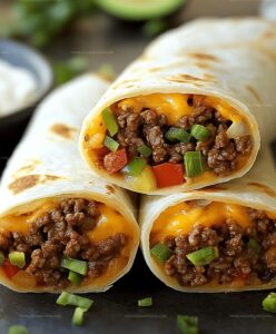 Nacho Cheese Beef Wrap Recipe