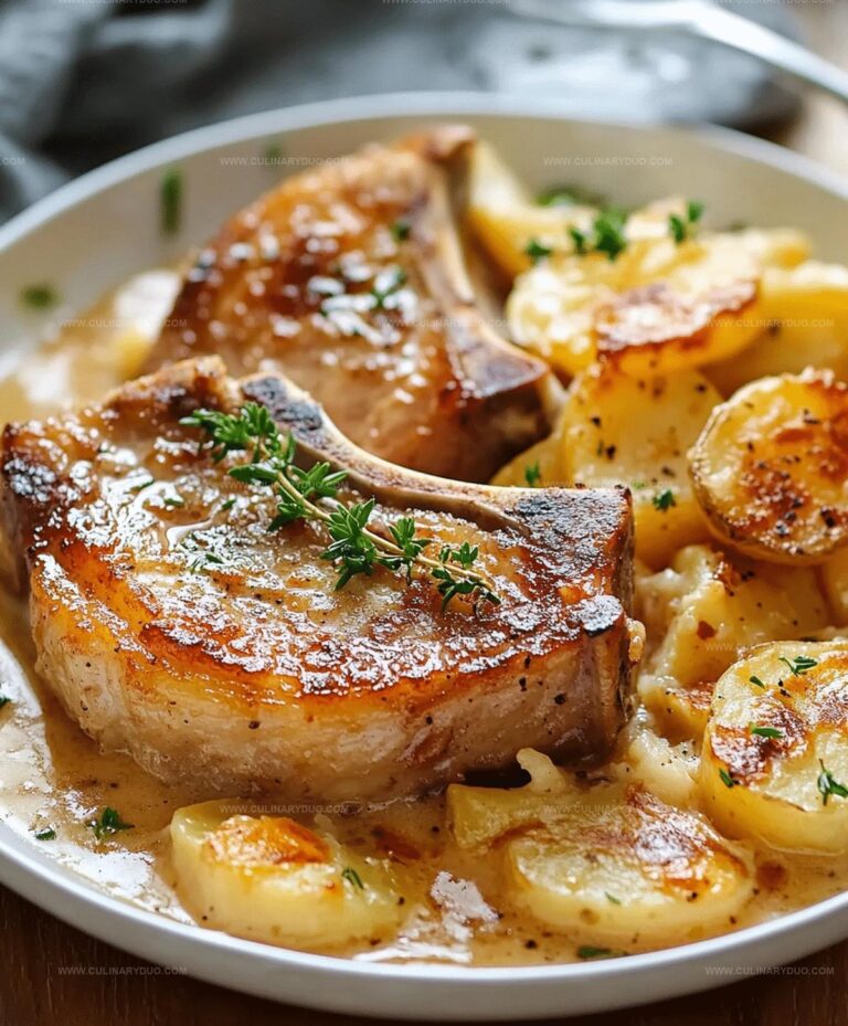 Pork Chops With Scalloped Potatoes Recipe