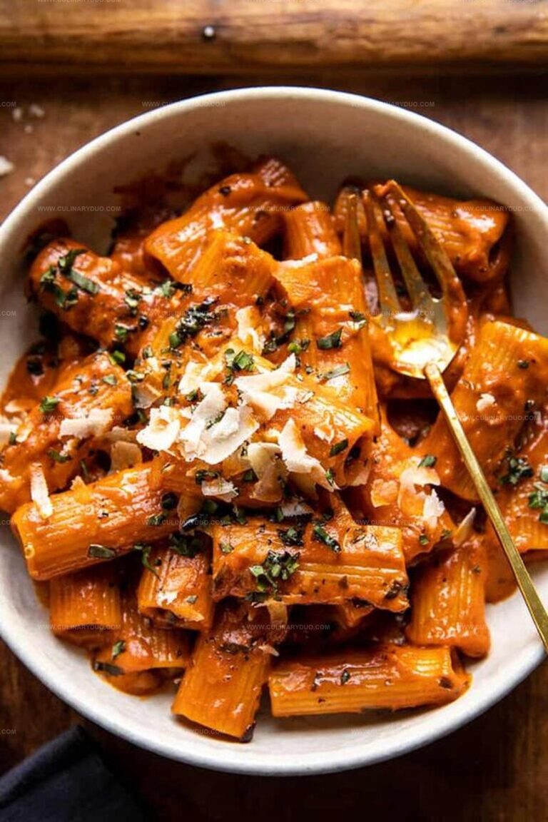 Pesto Pasta Alla Vodka Recipe