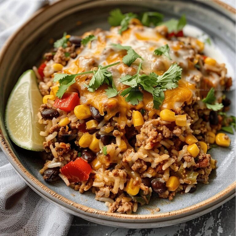 Mexican Ground Beef Casserole with Rice (beef mince) Recipe