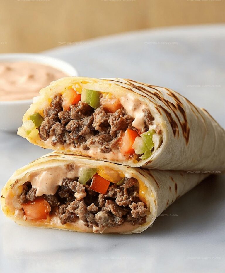 Cheesy Beef Fiesta Wraps Recipe