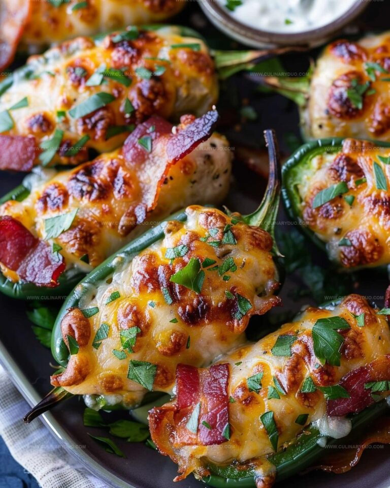 Savory Bacon-Wrapped Jalapeno Poppers Recipe