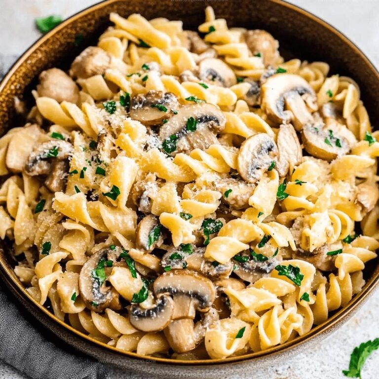 Garlic Mushroom Pasta Recipe