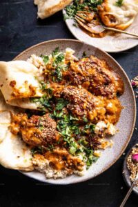 One Pan Spicy Sesame Butter Chicken Recipe