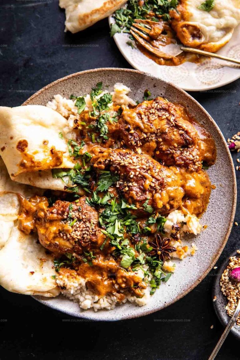 One Pan Spicy Sesame Butter Chicken Recipe