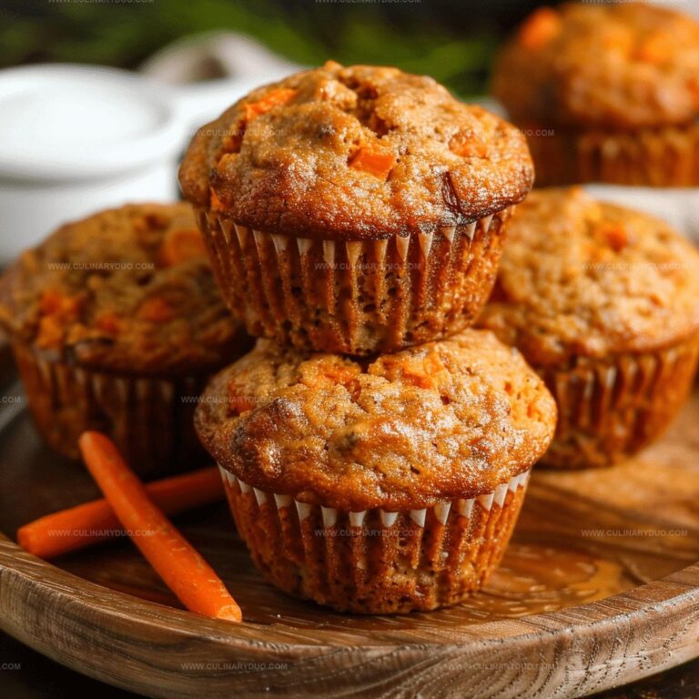 Soft & Moist Carrot Muffins Recipe