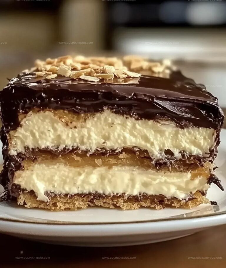 No Bake Chocolate Eclair Cake Recipe