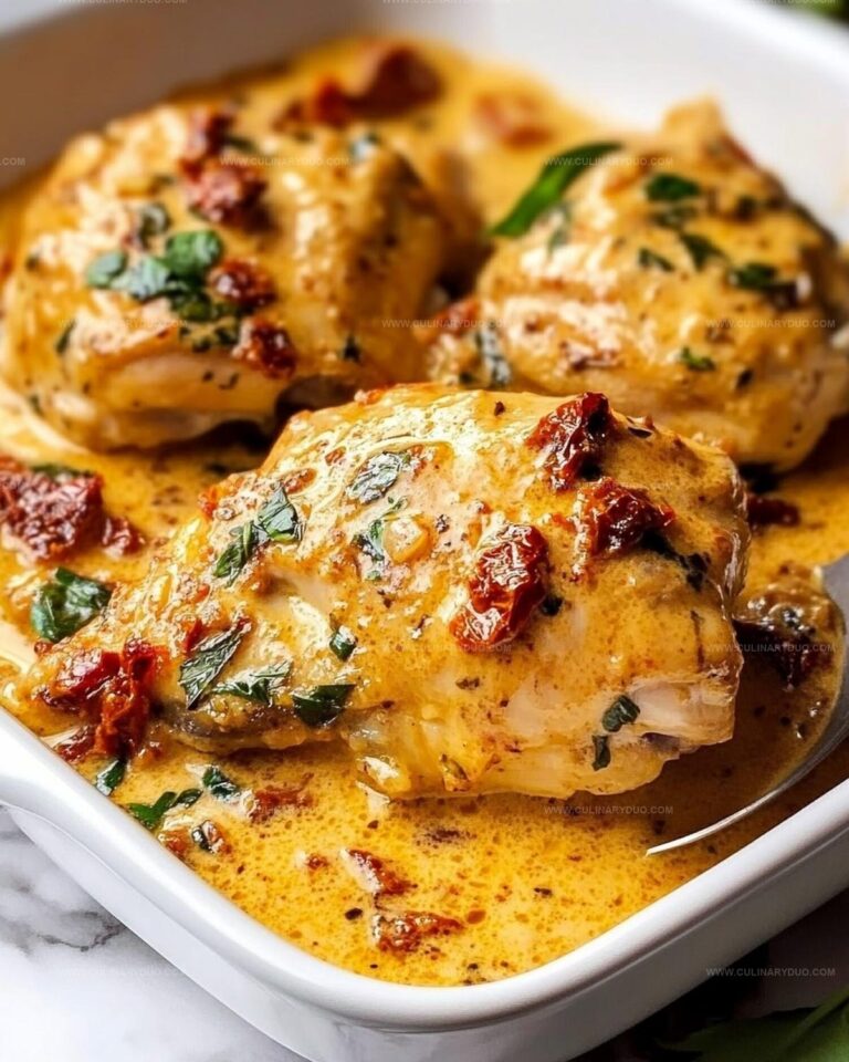 Creamy Sun-Dried Tomato Chicken Thighs Recipe