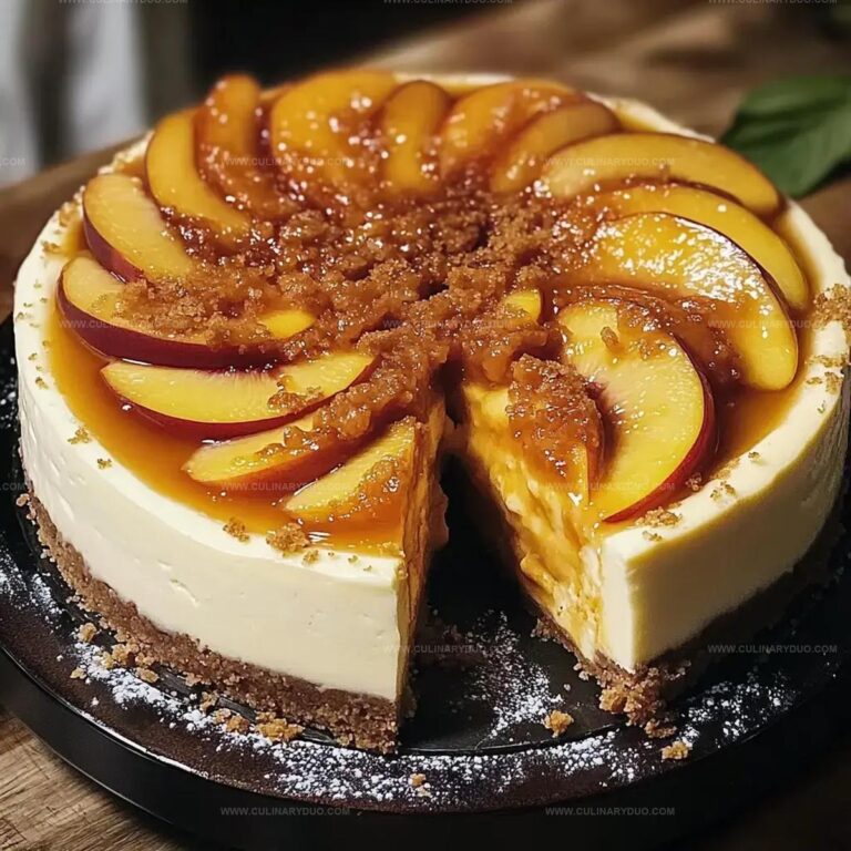 Peach Cobbler Cheesecake Recipe