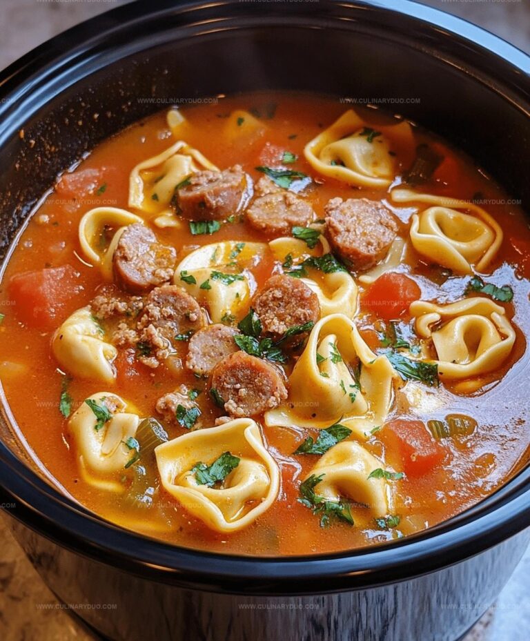 Crockpot Tortellini Soup With Sausage Recipe