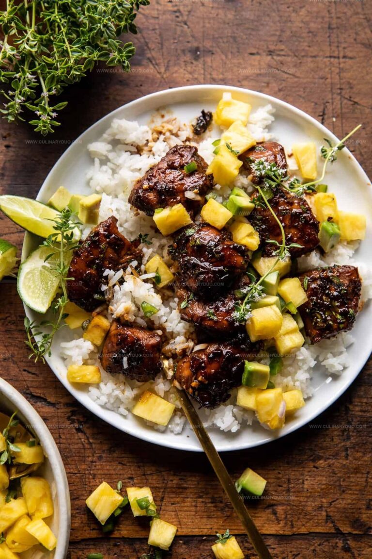 30-Minute Pineapple Chicken with Coconut Rice Recipe