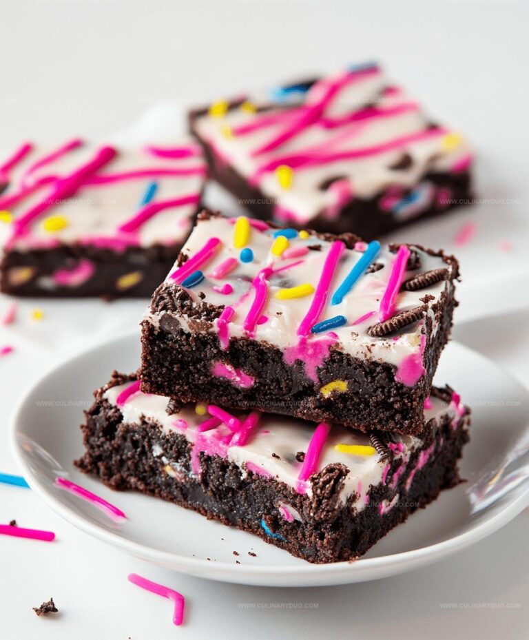 Decadent Birthday Cake Oreo Fudge Brownies Recipe