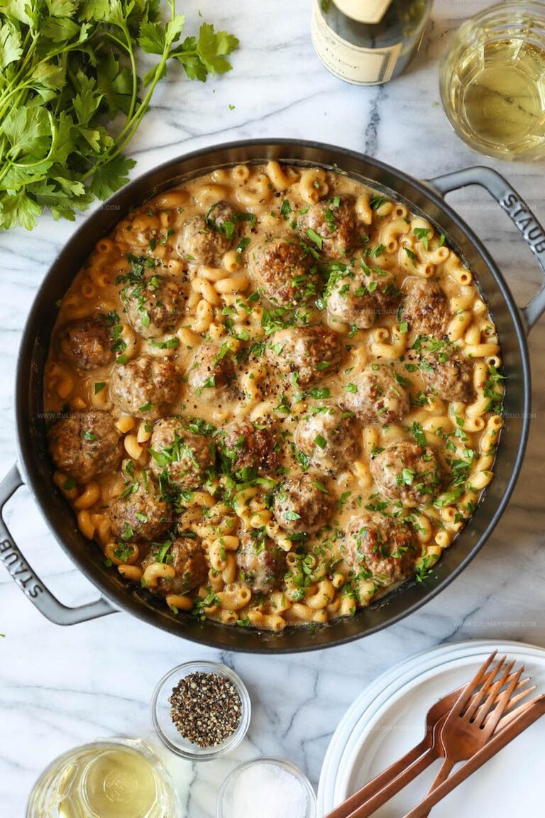 Swedish Meatball Pasta Recipe