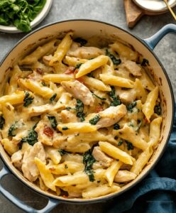 Tuscan Chicken Pasta Bake Recipe