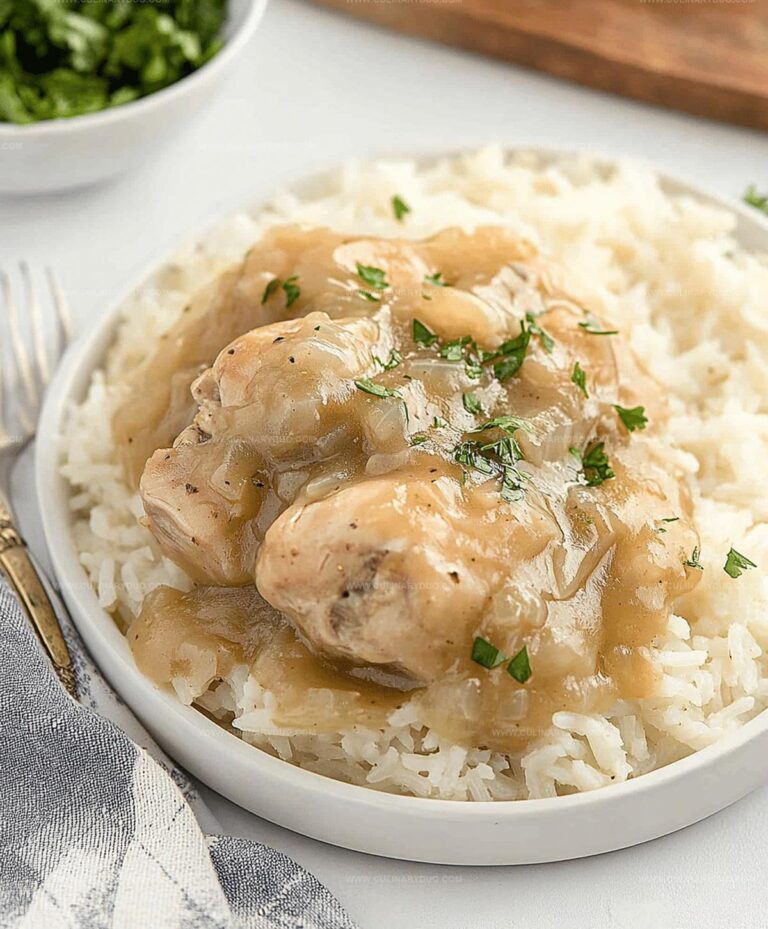 Smothered Chicken And Rice Recipe