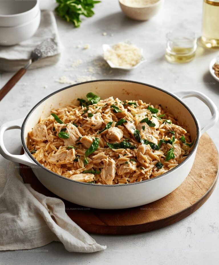 One Pot Chicken Orzo Recipe