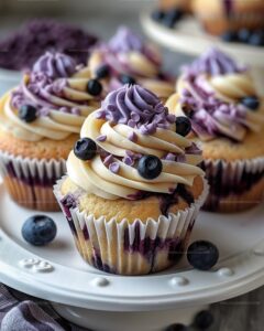 White Chocolate Blueberry Cupcakes Recipe