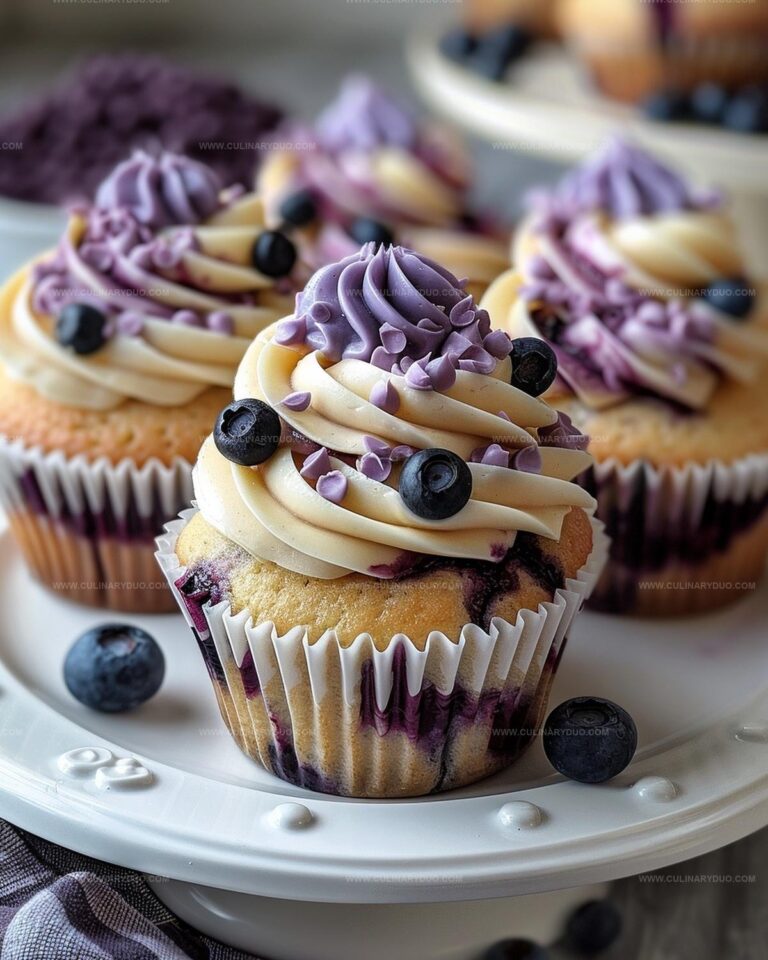 White Chocolate Blueberry Cupcakes Recipe
