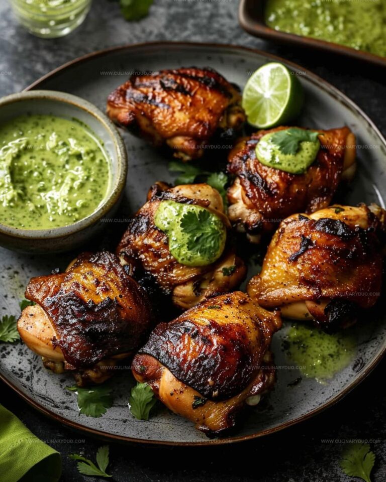 Grilled Chicken with Zesty Green Sauce Recipe
