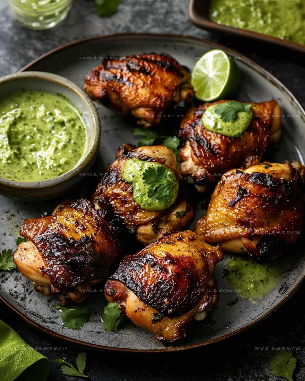 Grilled Chicken with Zesty Green Sauce Recipe